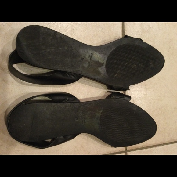 Zara Collection leather braided sling backs - Picture 7 of 8